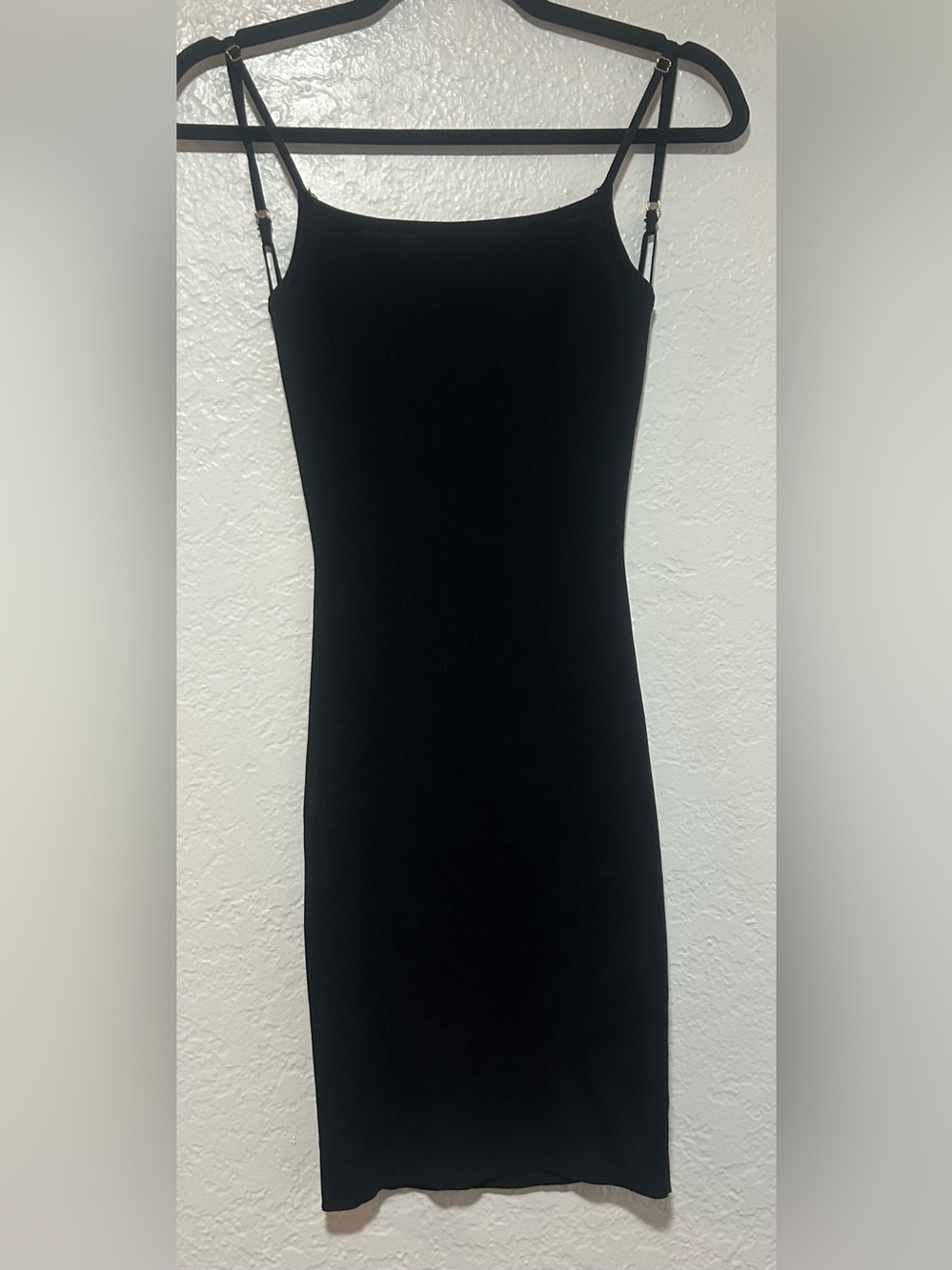 Hera Collection LBD Black Slip Midi Dress with Adjustable Straps